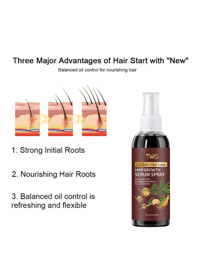 TWG 2 in 1 Anti-Hair Loss Ginger Herbal Essence (Conditioner & Shampoo) 500ML - Image 3